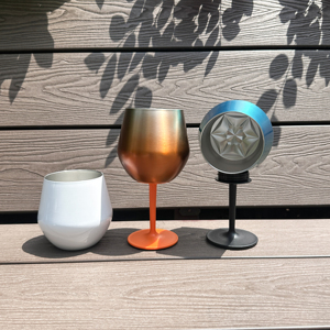 Regalo di Natale e Capodanno: Bicchiere da Vino in Acciaio Inox da 14oz con Stelo Staccabile, Doppia Parete Isolata <span class=keywords><strong>Sottovuoto</strong></span>, Calice da Vino per Feste - Product Image 6