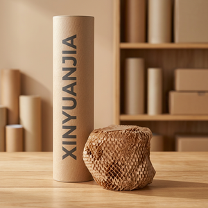 Emballage en papier nid d'abeille écologique, alternative recyclable au papier bulle kraft, fabriqué en Chine pour la protection des bureaux - Product Image 2