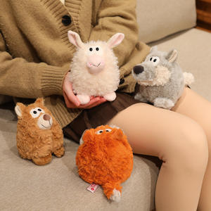 Peluche de Animal Pequeño de 13 cm, Lobo, Oveja, de Tela Suave, <span class=keywords><strong>Mini</strong></span> Juguete de Peluche para Decoración de Escritorio, Oficina y Hogar - Product Image 6