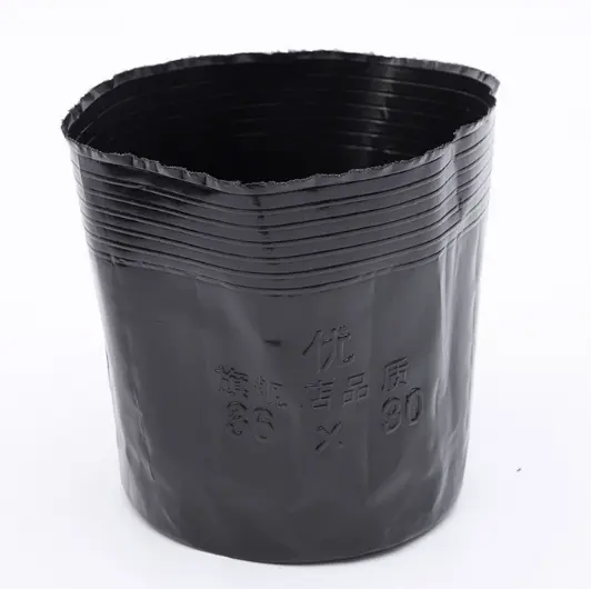 Nursery pot with holes Plastic black pots for garden seeding plant vegetables pots