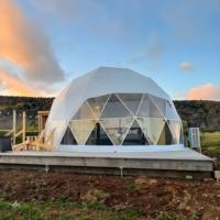 Direct usine Meilleur prix Tente dôme géodésique de glamping Tente extérieure de luxe en PVC Vue étoilée Glamping Ball Tent pour les centres de villégiature