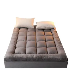 Hochwertige Matratzen auflage aus Baumwolle Geste ppter Bettlaken-Matratzen schoner mit Gummiband