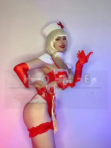 Костюм Gogo для женщин, взрослый, для Хэллоуина, вечеринок, сексуальный, для сценических выступлений, танцев, 100% полиэстер, бикини, униформа, фартук, для ночных клубов, диджеев, баров, с воротником - Product Image 4