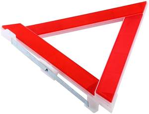 Triangolo di avvertimento di guasto di emergenza per auto Set da viaggio di pericolo di sicurezza riflettente rosso - Product Image 2