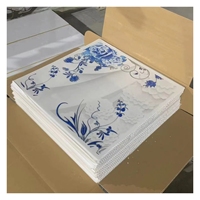 Vente directe d'usine, décoration de plafond, plaque de plâtre 600*600/595*595mm, panneau de plafond en PVC