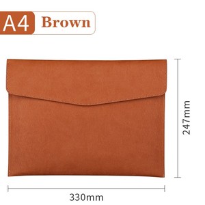 <span class=keywords><strong>Pochette</strong></span> d'organisation de documents A4 en <span class=keywords><strong>cuir</strong></span> PU durable coloré avec sac de classement de bureau multifonction Logo personnalisé - Product Image 5