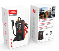 Démarreur de voiture avec compresseur d'air 2000A de pointe, gonflage rapide 22 cylindres, batterie externe 8000mAh