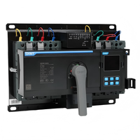 ATS 4P 100A Commutateur de transfert automatique et manuel triphasé à double alimentation pour usage industriel, contrôle intelligent, niveau PC IP20