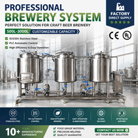 Equipo de Microcervecería Comercial de 200L, Cervecería y Fermentador de Acero Inoxidable, Proyecto Llave en Mano para Cervecerías y Empresas en Creación