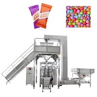 Machine d'emballage automatique à tête unique avec peseuse linéaire de haute précision, remplissage pneumatique et étiquetage pour sachets/aliments sous film