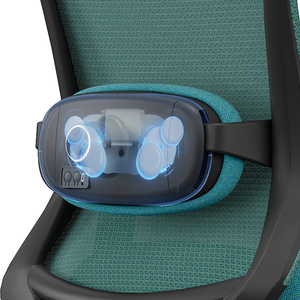 Elektrischer Massagestuhl aus Stoff, Büro-Drehstuhl, Verstellbar, Ergonomisch, Komfortabler Netz-Massagestuhl, Tischset mit Individuellem Logo - Product Image 2