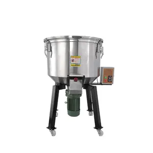 Mixer partikel plastik vertikal 100KG, mixer bubuk stainless steel efisiensi tinggi