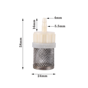 <span class=keywords><strong>Tuyau</strong></span> d'entrée d'eau de lavage de voiture, pour Machine à jus, en acier inoxydable, avec filtre pour Absorption d'eau, de 7 ~ 4-20mm - Product Image 3