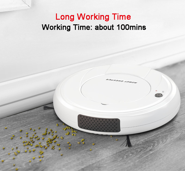 Intelligent 3 in 1 Robotic Automatic Vacuum Cleaner Robot with Long Work Time Vaccuum Cleaner