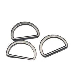 D-ring Wire Fasteners Hardware Zinc Plated D-buckle For Luggage Clothing Tent Waist trench coat shoes backpack