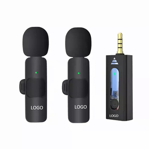 OEM Factory BT Audio Video Recording Mini Lapel Clip Condenser K8 K11 K35 <b>Wireless</b> Lavalier <b>Microphone</b> for Android - Product Image 1