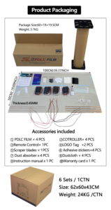 <span class=keywords><strong>ฟิล์ม</strong></span>กรองแสงอัจฉริยะ PDLC ปรับระ<span class=keywords><strong>ด</strong></span>ับความทึบแสงได้ สำหรับยานยนต์ ขนาด 100 ซม.*50 ซม. - Product Image 4