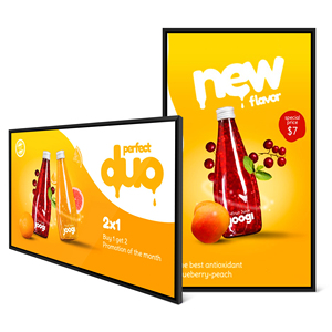 Мини светодиодная подсветка 43 55 дюймов 4K настенная цифровая вывеска ЖК-дисплей для рекламы экран Android сенсорный экран монитор - Product Image 1