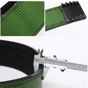 Ceinture de musculation en cuir de vachette véritable avec logo personnalisé 2026 pour hommes – Soutien respirant pour le fitness, les squats, le dos et le levage de poids - Product Image 2