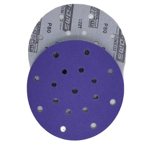 DMS Q22T Kunden spezifisches Film-Runds chleif papier 5 Inc 125mm 8-Loch-Keramik-Aluminiumoxid-Schleifscheibe - Product Image 2