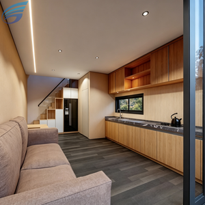 Leichtstahl-Moderne-Villa Vorgefertigtes Ferienhaus Öko-Boutique-Hotel Schlüsselfertiges Maßgeschneidertes Modulares Haus mit Schlafzimmer & Badezimmer - Product Image 3
