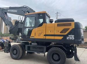 Excavadora de Ruedas Hyundai HW210 Original de 21 Toneladas Usada en Venta con Motor Yanmar, Bomba y Caja de Cambios Hitachi - Product Image 2