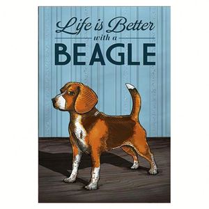 Art Métallique Vintage : Plaques en Étain Rustiques sur le Thème de la Pêche et des Chiens pour la Décoration de la Maison et du Bar, Plaques Murales Personnalisées - Product Image 5