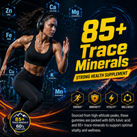 Gummies à l'extrait de Shilajit 200 mg par portion (équivalent 3000 mg), 20 % d'acide fulvique, complexe de minéraux traces, soutien énergétique naturel