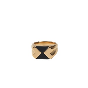 Anillo de Corazón con Diseño Único en Acero Inoxidable y Resina Negra, Joyería con Baño PVD - Product Image 5