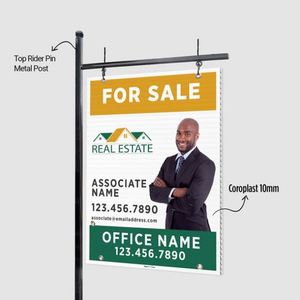 Letrero Inmobiliario Premium para Exteriores en Venta, Formas Personalizadas, Resistente a los Rayos UV, Alta Visibilidad, Ideal para Agentes - Product Image 4