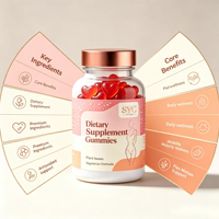 Gummies SYC BIO sans sucre pour la gestion du poids, 60 unités, avec mélatonine et L-théanine, soutien au sommeil, santé quotidienne, naturel