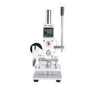 Machine à estamper à chaud numérique manuelle compacte pour cuir, bois, PVC, papier, avec logo personnalisé, garantie 1 an