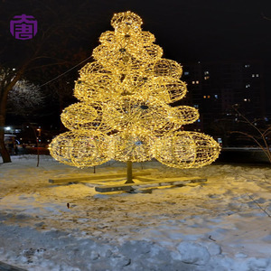 Large Outdoor Christmas <b>Tree</b> Decoration with <b>LED</b> <b>Lights</b> for Mall City Square – Weatherproof Commercial Giant <b>Tree</b>, 15ft to 40ft, - Product Image 4