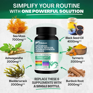 Kapsul <span class=keywords><strong>Herbal</strong></span> ekstrak kesehatan dan kebugaran organik alami, kapsul lumut laut mendukung rambut sendi lumut laut - Product Image 3