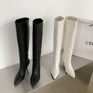 Sexy Wrinkle New Style Botas De Dama Winter and Fall Shoes Knee High Women's <b>Boots</b> - Product Image 2
