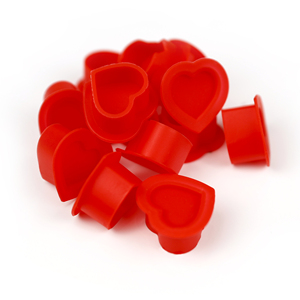 Heart Design Disposable Silicone Tattoo Ink Cups Pigment <b>Holder</b> for Tattoo Studio PMU Accessories - Product Image 2