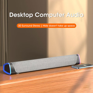 Altifalante com fio 3D com USB Aux Interface Bar Subwoofer som estéreo para Notebook portátil <span class=keywords><strong>PC</strong></span> Music Player Home Computer Speaker - Product Image 2