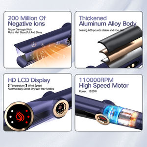 Novo Multi Funcional Airstyler 2 em 1 Alta Velocidade Blower Secador de Ar Flat Iron para Frizz Free Styling Air <span class=keywords><strong>Fusion</strong></span> Alisador de Cabelo - Product Image 5