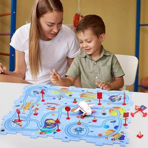 Jeu de 4 pièces de puzzle <span class=keywords><strong>pour</strong></span> enfants, <span class=keywords><strong>pour</strong></span> le bricolage, voiture sur <span class=keywords><strong>rail</strong></span>, 25 pièces - Product Image 5