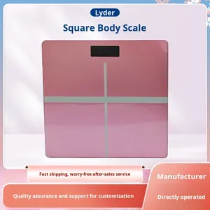 패션 전자식 사각 체중계 프로모션 선물 가정용 소형 강화유리 측정기 QIE-1 모델 180KG - Product Image 5