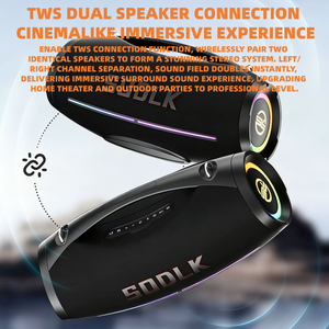 Enceinte karaoké portable sans fil Bluetooth Sodlk S1615 Pro 500W, étanche pour extérieur, avec subwoofer à <span class=keywords><strong>basses</strong></span> profondes et deux microphones - Product Image 6