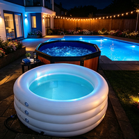 Baignoire à glace gonflable portable d'extérieur pour 2 personnes, spa confortable, fournisseur OEM d'usine
