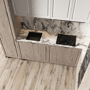 Projet de villa à Los Angeles : Cuisine en bois de cerisier américain massif, design modulaire <span class=keywords><strong>indien</strong></span> pour petites cuisines - Product Image 3