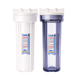 Botella de Filtro de Agua C.C.K de 10 Pulgadas, Prefiltro Universal a Prueba de Explosiones, Blanca Transparente - Product Image 3