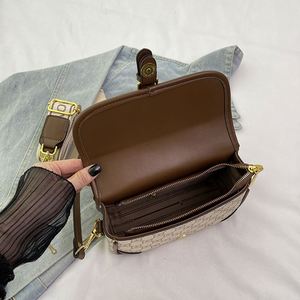 Bolso Cruzado de PU de Alta Gama para Mujer, con Estampado Retro y Diseño de Parches Multicolor, Moderno y Práctico.9913 - Product Image 3