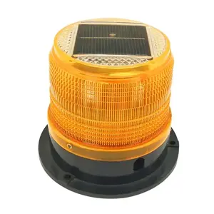 Feux stroboscopiques LED jaunes sans fil à énergie solaire 300 mm 12 V, feux de sécurité temporaires pour voiture, feux d'avertissement de circulation - Product Image 3