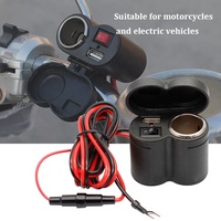 Prise de charge USB étanche 12V 5V pour moto, voiture, bateau