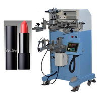 Machine d'impression sérigraphique pour flacons cosmétiques cylindriques, logo de rouge à lèvres, plastique, verre, gobelets en papier, sérigraphie