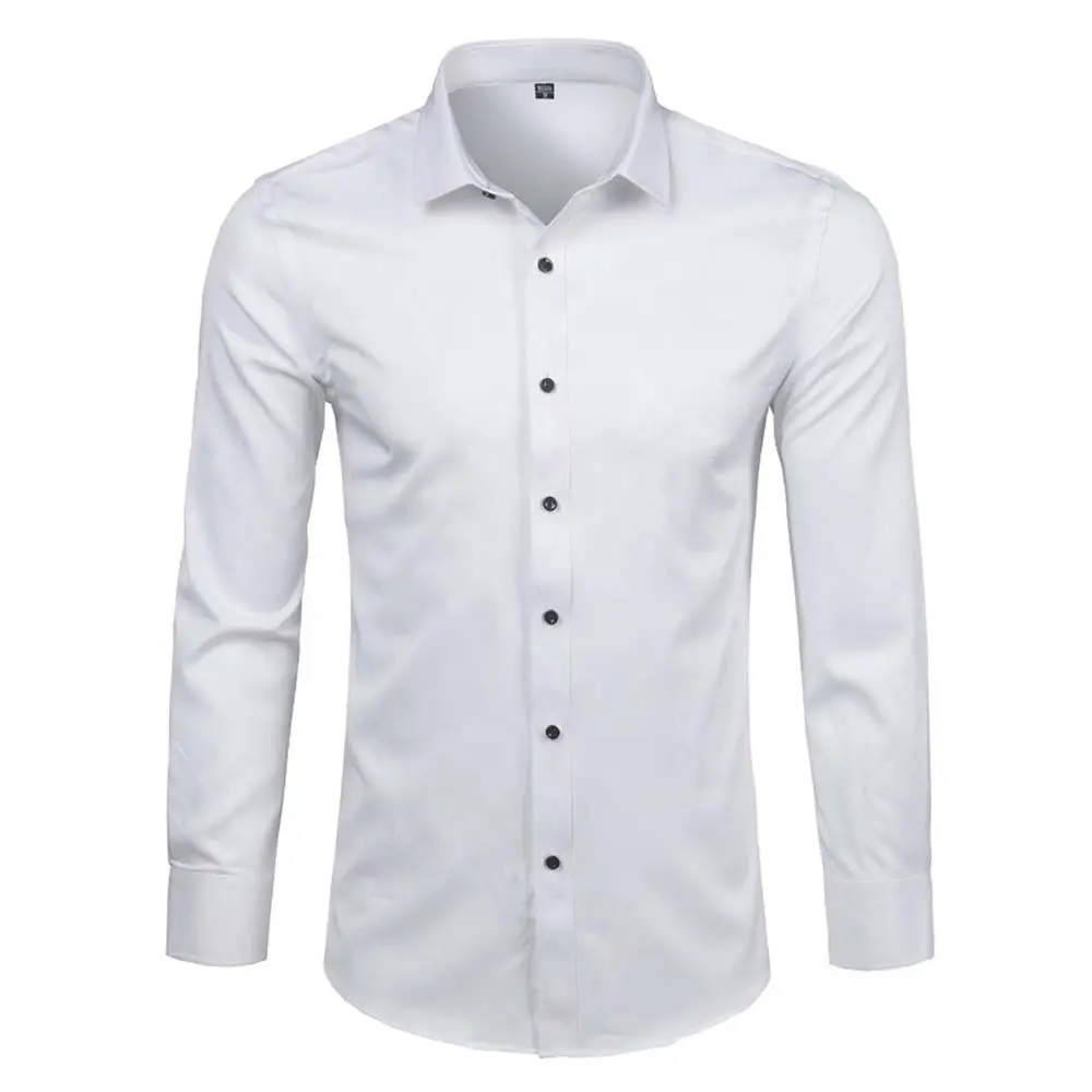 Men new style Business Casual mens Dress Shirts Winter Long Sleeve Plus Shirts men