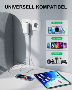 EU <b>Plug</b> USB Wall Charger 3 Ports 30W <b>Fast</b> <b>Charging</b> Universal for Home Office Use - Product Image 6